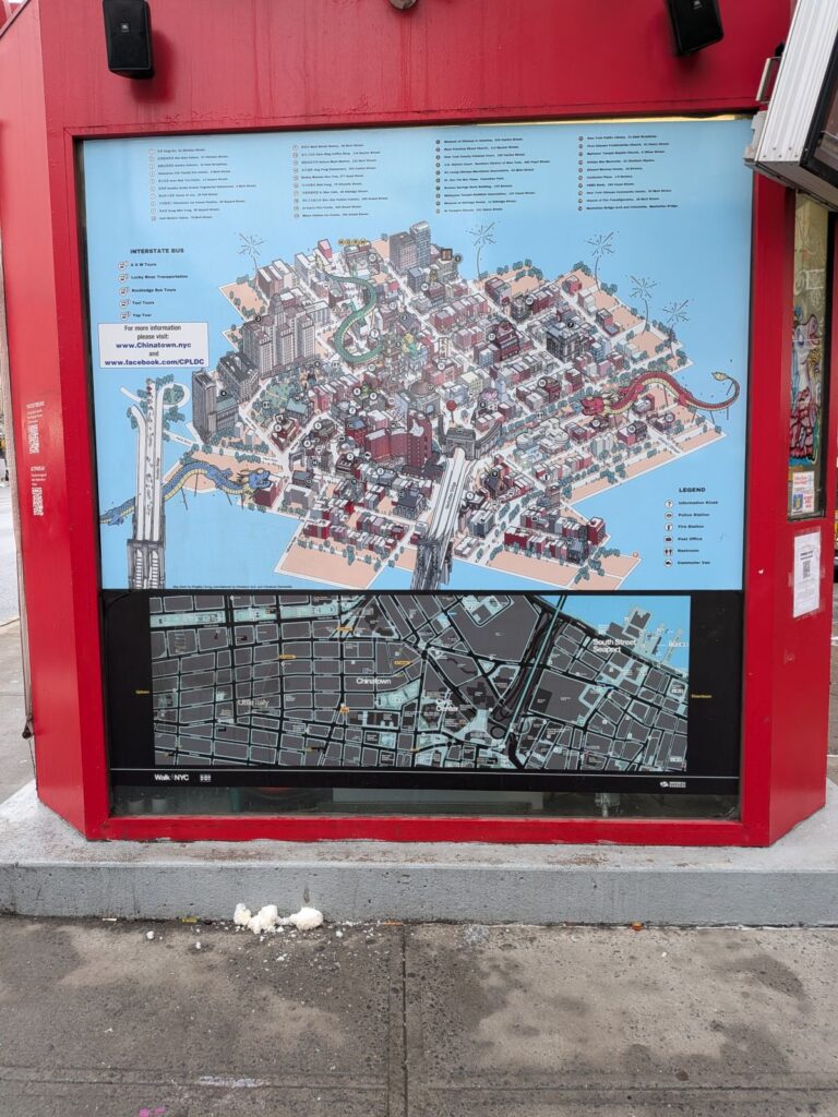 Infowürfel in Chinatown