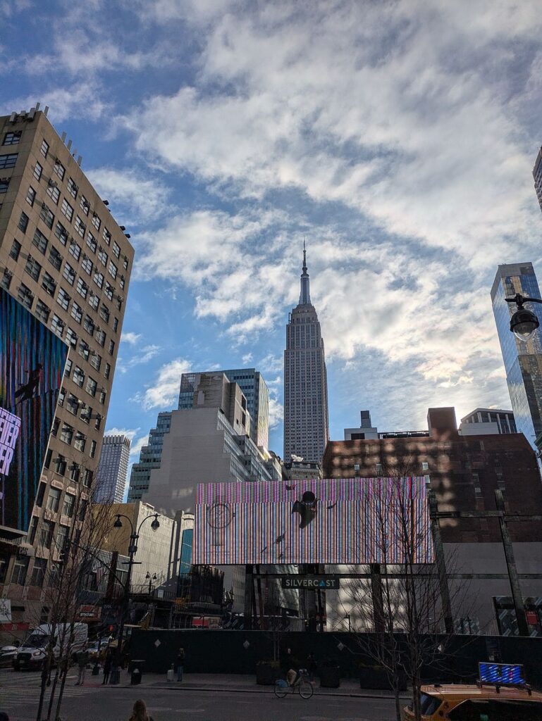 Empire State Building vom Madison Square Garden aus