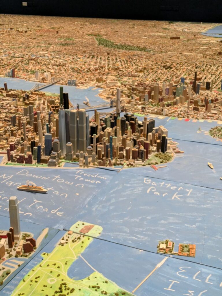 Model von New York City im Museum of New York