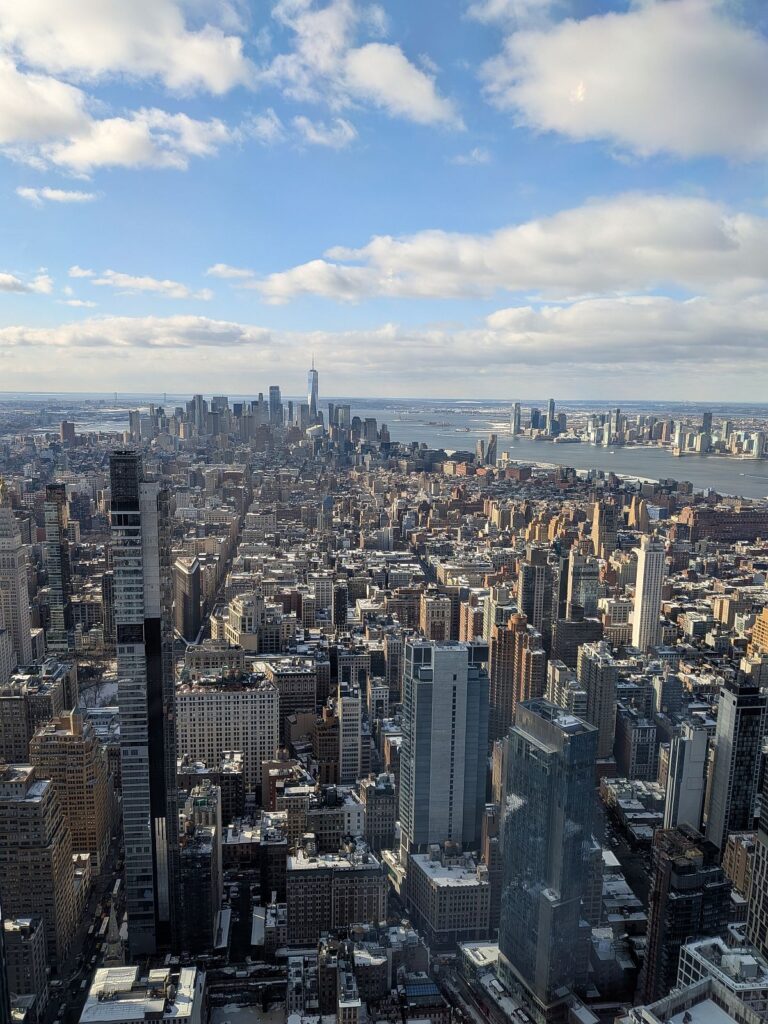 Ausblick vom Empire State Building, Richtung One World Trade Center
