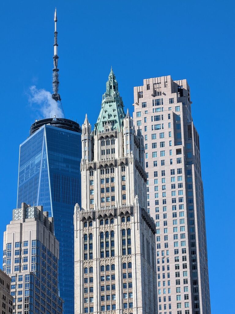 One World Trade Center von der Brooklyn Bridge