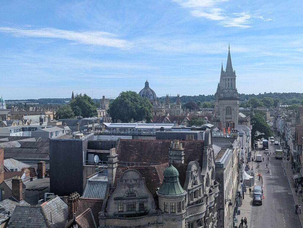 Ausblick über Oxford vom Carfax Tower
