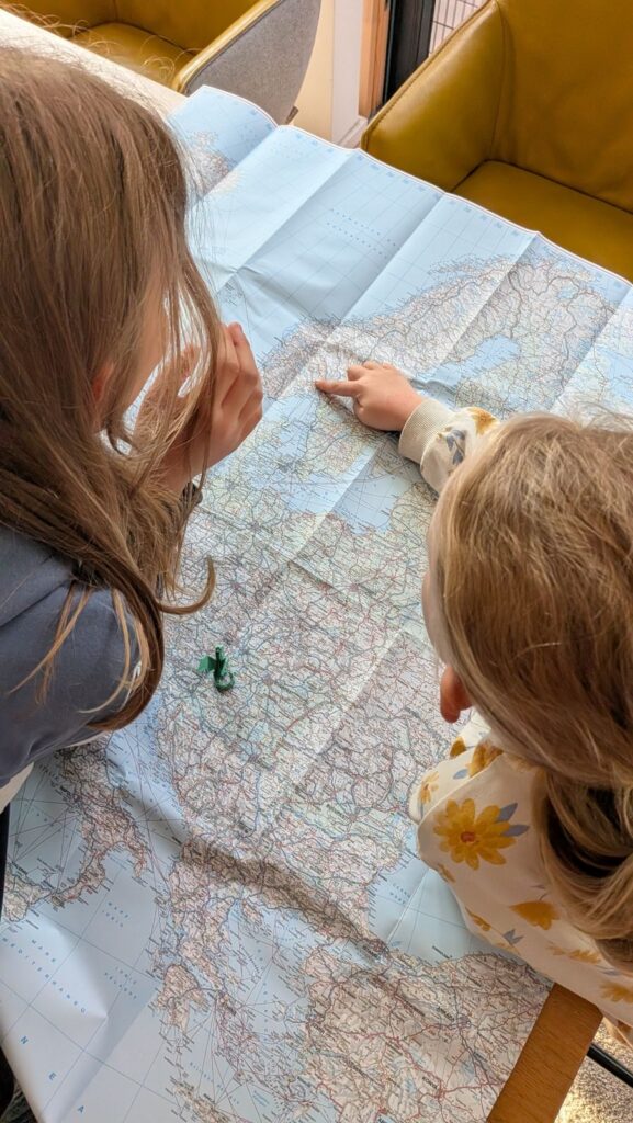 Nudel und Klein L bei der Routenplanung ;-)